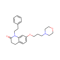 O=C1CCc2ccc(OCCCN3CCOCC3)cc2N1CCc1ccccc1 ZINC000169308734