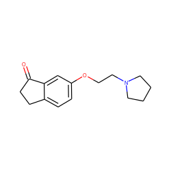 O=C1CCc2ccc(OCCN3CCCC3)cc21 ZINC000109733703