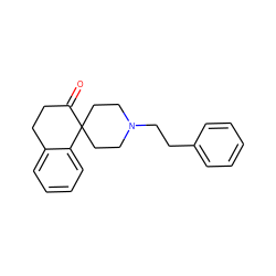 O=C1CCc2ccccc2C12CCN(CCc1ccccc1)CC2 ZINC000027195080