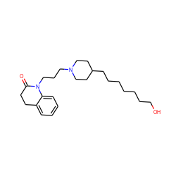 O=C1CCc2ccccc2N1CCCN1CCC(CCCCCCCO)CC1 ZINC000299840895