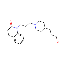 O=C1CCc2ccccc2N1CCCN1CCC(CCCO)CC1 ZINC000299826117