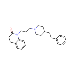 O=C1CCc2ccccc2N1CCCN1CCC(CCc2ccccc2)CC1 ZINC001772613175