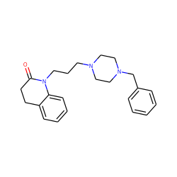 O=C1CCc2ccccc2N1CCCN1CCN(Cc2ccccc2)CC1 ZINC001772578488