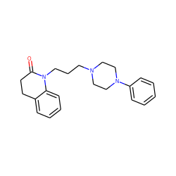 O=C1CCc2ccccc2N1CCCN1CCN(c2ccccc2)CC1 ZINC000034410475