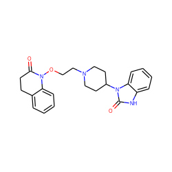 O=C1CCc2ccccc2N1OCCN1CCC(n2c(=O)[nH]c3ccccc32)CC1 ZINC000084688101