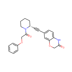 O=C1COc2cc(C#C[C@H]3CCCCN3C(=O)COc3ccccc3)ccc2N1 ZINC000299859675