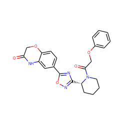 O=C1COc2ccc(-c3nc([C@H]4CCCCN4C(=O)COc4ccccc4)no3)cc2N1 ZINC000144026308