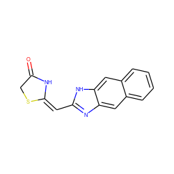 O=C1CS/C(=C/c2nc3cc4ccccc4cc3[nH]2)N1 ZINC000103234214