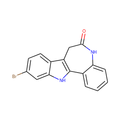 O=C1Cc2c([nH]c3cc(Br)ccc23)-c2ccccc2N1 ZINC000001856446