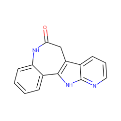 O=C1Cc2c([nH]c3ncccc23)-c2ccccc2N1 ZINC000013532129