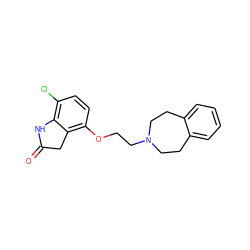 O=C1Cc2c(OCCN3CCc4ccccc4CC3)ccc(Cl)c2N1 ZINC000026168677