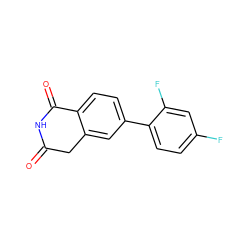 O=C1Cc2cc(-c3ccc(F)cc3F)ccc2C(=O)N1 ZINC000653711426