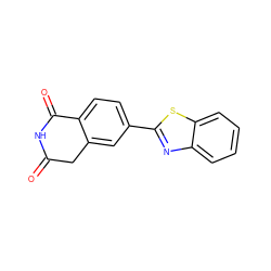 O=C1Cc2cc(-c3nc4ccccc4s3)ccc2C(=O)N1 ZINC000653711558