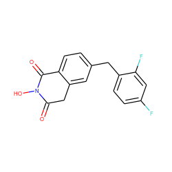 O=C1Cc2cc(Cc3ccc(F)cc3F)ccc2C(=O)N1O ZINC000299864723