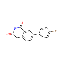 O=C1Cc2ccc(-c3ccc(Br)cc3)cc2C(=O)N1 ZINC000653721447