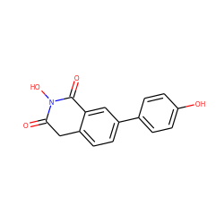 O=C1Cc2ccc(-c3ccc(O)cc3)cc2C(=O)N1O ZINC000040847073