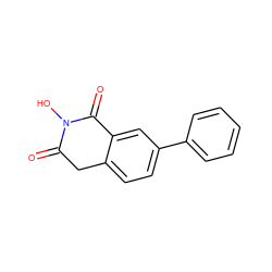 O=C1Cc2ccc(-c3ccccc3)cc2C(=O)N1O ZINC000040847552