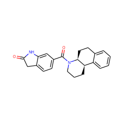 O=C1Cc2ccc(C(=O)N3CCC[C@@H]4c5ccccc5CC[C@@H]43)cc2N1 ZINC000096169282