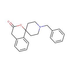 O=C1Cc2ccccc2C2(CCN(Cc3ccccc3)CC2)O1 ZINC000013472058