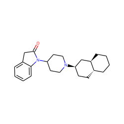 O=C1Cc2ccccc2N1C1CCN([C@@H]2CC[C@H]3CCCC[C@@H]3C2)CC1 ZINC000013561282