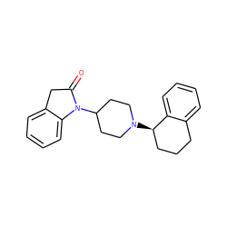 O=C1Cc2ccccc2N1C1CCN([C@@H]2CCCc3ccccc32)CC1 ZINC000013561280