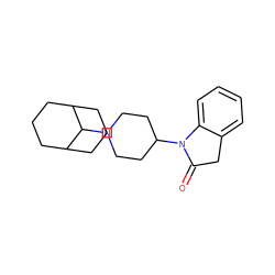 O=C1Cc2ccccc2N1C1CCN(C2C3CCCC2CCC3)CC1 ZINC000013579340