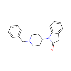 O=C1Cc2ccccc2N1C1CCN(Cc2ccccc2)CC1 ZINC000001503084