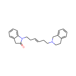 O=C1Cc2ccccc2N1CC/C=C/CCN1CCc2ccccc2C1 ZINC000299834845