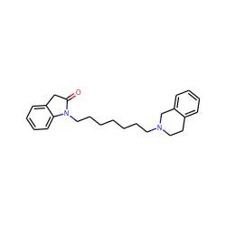 O=C1Cc2ccccc2N1CCCCCCCN1CCc2ccccc2C1 ZINC000299833770