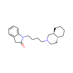 O=C1Cc2ccccc2N1CCCCN1CC[C@H]2CCCC[C@@H]2C1 ZINC000299834521