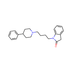 O=C1Cc2ccccc2N1CCCCN1CCC(c2ccccc2)CC1 ZINC000040951729