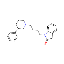 O=C1Cc2ccccc2N1CCCCN1CCC[C@@H](c2ccccc2)C1 ZINC000040422491