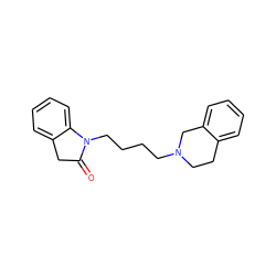 O=C1Cc2ccccc2N1CCCCN1CCc2ccccc2C1 ZINC000040833732