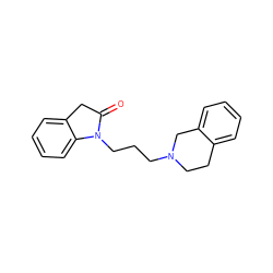 O=C1Cc2ccccc2N1CCCN1CCc2ccccc2C1 ZINC000039130173