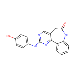 O=C1Cc2cnc(Nc3ccc(O)cc3)nc2-c2ccccc2N1 ZINC000045390552