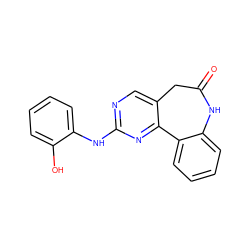 O=C1Cc2cnc(Nc3ccccc3O)nc2-c2ccccc2N1 ZINC000045392539