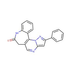 O=C1Cc2cnc3cc(-c4ccccc4)nn3c2-c2ccccc2N1 ZINC000045358020