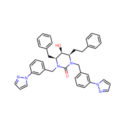 O=C1N(Cc2cccc(-n3cccn3)c2)[C@@H](Cc2ccccc2)[C@@H](O)[C@@H](CCc2ccccc2)N1Cc1cccc(-n2cccn2)c1 ZINC000098085166