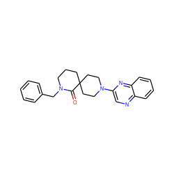 O=C1N(Cc2ccccc2)CCCC12CCN(c1cnc3ccccc3n1)CC2 ZINC000096173044