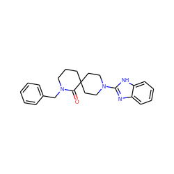 O=C1N(Cc2ccccc2)CCCC12CCN(c1nc3ccccc3[nH]1)CC2 ZINC000096173048