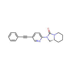 O=C1N(c2ccc(C#Cc3ccccc3)cn2)C[C@H]2CCCCN12 ZINC000144361662