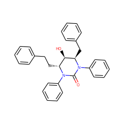 O=C1N(c2ccccc2)[C@H](CCc2ccccc2)[C@@H](O)[C@@H](Cc2ccccc2)N1c1ccccc1 ZINC000028124493