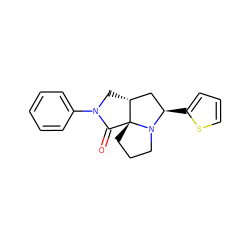 O=C1N(c2ccccc2)C[C@@H]2C[C@@H](c3cccs3)N3CCC[C@@]123 ZINC000013593414