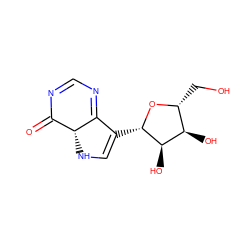 O=C1N=CN=C2C([C@@H]3O[C@H](CO)[C@@H](O)[C@H]3O)=CN[C@H]12 ZINC000169325111