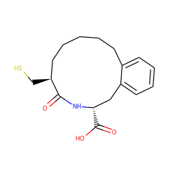 O=C1N[C@@H](C(=O)O)Cc2ccccc2CCCCC[C@@H]1CS ZINC000013760967