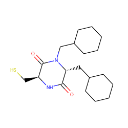 O=C1N[C@@H](CS)C(=O)N(CC2CCCCC2)[C@@H]1CC1CCCCC1 ZINC000013779790