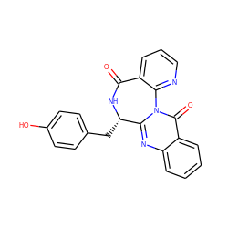 O=C1N[C@@H](Cc2ccc(O)cc2)c2nc3ccccc3c(=O)n2-c2ncccc21 ZINC000061921439