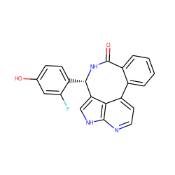 O=C1N[C@@H](c2ccc(O)cc2F)c2c[nH]c3nccc(c23)-c2ccccc21 ZINC000045336309