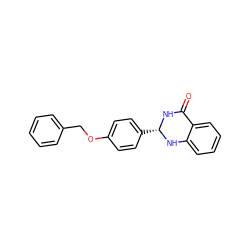 O=C1N[C@@H](c2ccc(OCc3ccccc3)cc2)Nc2ccccc21 ZINC000020244023