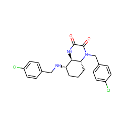 O=C1N[C@@H]2[C@@H](NCc3ccc(Cl)cc3)CCC[C@H]2N(Cc2ccc(Cl)cc2)C1=O ZINC000169325646